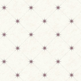 Galerie Skagen Cream Purple Stars Smooth Wallpaper