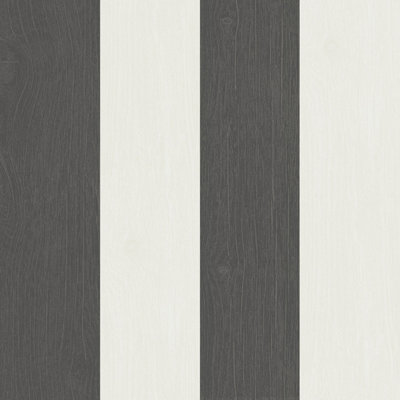 Galerie Skagen Grey Cream Wood Stripe Smooth Wallpaper