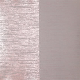 Galerie Slow Living Dusty Lilac Simplicity Two-Toned Metallic Textured Stripe Wallpaper Roll