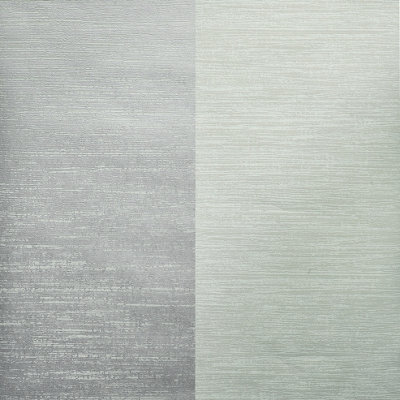 Galerie Slow Living Frost Mint Simplicity Two-Toned Metallic Textured Stripe Wallpaper Roll