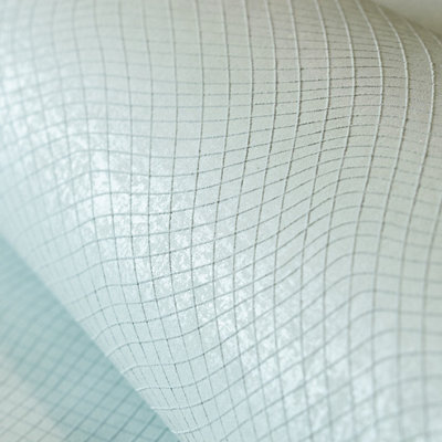Galerie Slow Living Frost Mint Spirit 3D Embossed Geometric Metallic Wallpaper Roll