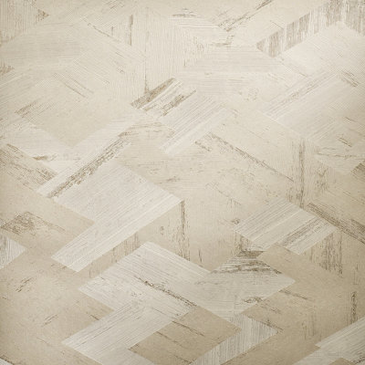 Galerie Slow Living Sand Gold Ralph Abstract Geometric Metallic Wallpaper Roll