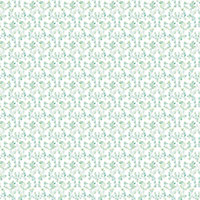 Galerie Small Prints Green Ogee Floral Wallpaper Roll
