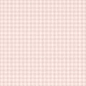 Galerie Small Prints Pink Houndstooth Wallpaper Roll