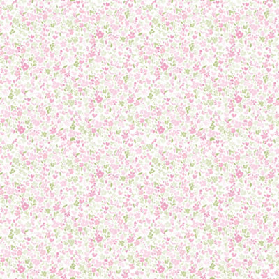 Galerie Small Prints Pink Mini Mod Floral Wallpaper Roll