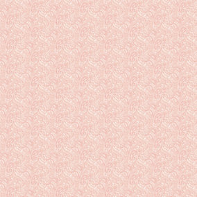 Galerie Small Prints Pink Small Paisley Wallpaper Roll