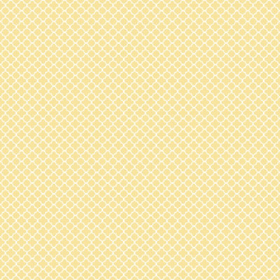 Galerie Small Prints Yellow Geometric Medallion Wallpaper Roll