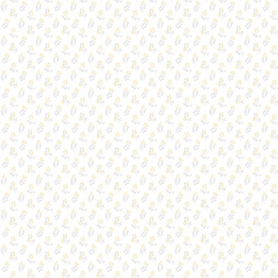 Galerie Small Prints Yellow Vintage Bud Wallpaper Roll