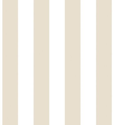 Galerie Smart Stripes 2 Beige Awning Stripe Smooth Wallpaper