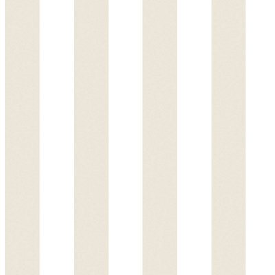 Galerie Smart Stripes 2 Beige Awning Stripe Smooth Wallpaper