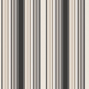 Galerie Smart Stripes 2 Black Barcode Stripe Smooth Wallpaper
