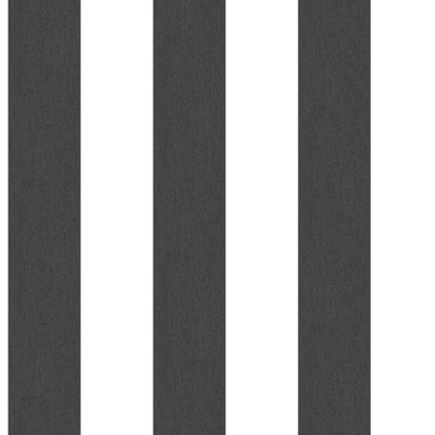 Galerie Smart Stripes 2 Black Surface Stripe Smooth Wallpaper