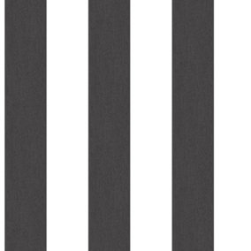 Galerie Smart Stripes 2 Black Surface Stripe Smooth Wallpaper