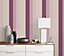 Galerie Smart Stripes 2 Purple Lilac Wide Stripe Smooth Wallpaper