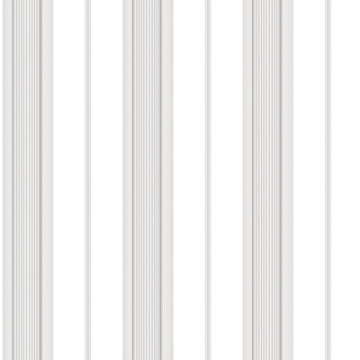 Galerie Smart Stripes 2 Silver Grey Slim Stripe Smooth Wallpaper