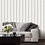 Galerie Smart Stripes 2 Silver Grey Slim Stripe Smooth Wallpaper