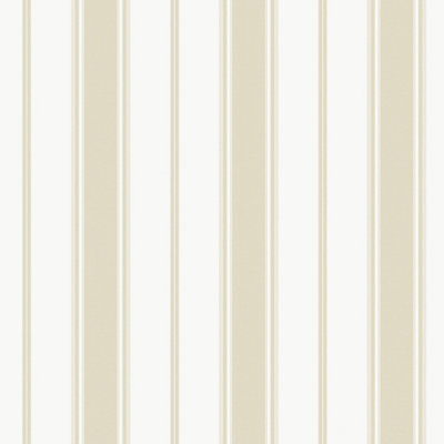 Galerie Smart Stripes 3 Beige/White Heritage Stripe Wallpaper Roll