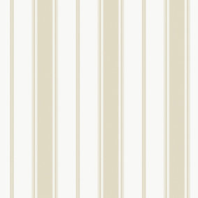 Galerie Smart Stripes 3 Beige/White Heritage Stripe Wallpaper Roll