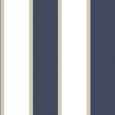 Galerie Smart Stripes 3 Blue Formal Stripe Smooth A4 Wallpaper Sample