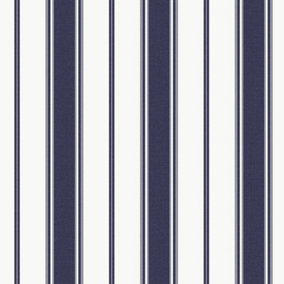 Galerie Smart Stripes 3 Navy/White Heritage Stripe Wallpaper Roll