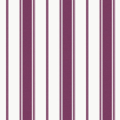 Galerie Smart Stripes 3 Purple/White Heritage Stripe A4 Wallpaper Sample