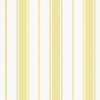 Galerie Smart Stripes 3 Yellow/White Heritage Stripe Wallpaper Roll