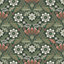 Galerie Sommarang 2 Green Klockrike Floral Wallpaper Roll