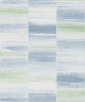 Galerie Special FX Blue Green Silver Glitter Block Embossed Wallpaper