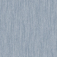 Galerie Special FX Blue Silver Vertical Textile Embossed Wallpaper