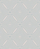 Galerie Special FX Blue Taupe Metallic Spiral Embossed Wallpaper