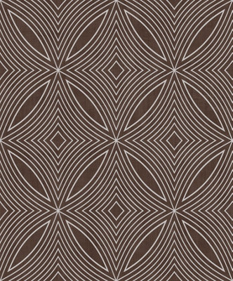 Galerie Special FX Brown Silver Metallic Spiral Embossed Wallpaper