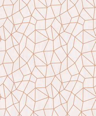 Galerie Special FX Orange Beige Glitter Web Embossed Wallpaper