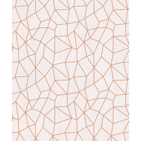 Galerie Special FX Orange Beige Glitter Web Embossed Wallpaper