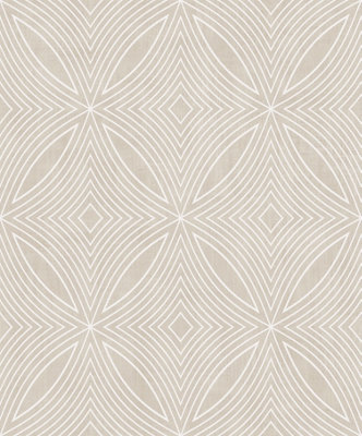 Galerie Special FX Silver Cream Metallic Spiral Embossed Wallpaper