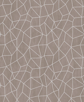 Galerie Special FX Silver Grey Beige Glitter Web Embossed Wallpaper