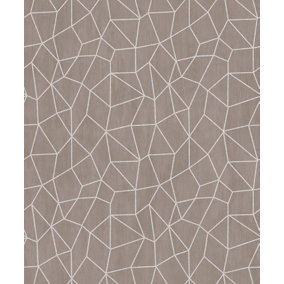 Galerie Special FX Silver Grey Beige Glitter Web Embossed Wallpaper