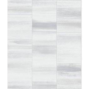 Galerie Special FX Silver Grey Glitter Block Embossed Wallpaper