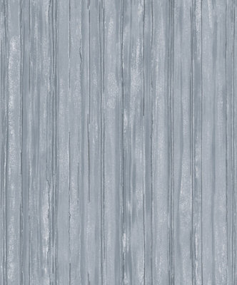 Galerie Special FX Silver Grey Glitter Stripe Embossed Wallpaper