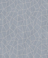Galerie Special FX Silver Grey Glitter Web Embossed Wallpaper