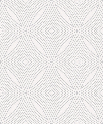 Galerie Special FX Silver Grey Metallic Spiral Embossed Wallpaper DIY
