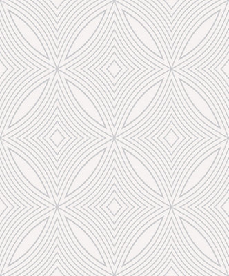 Galerie Special FX Silver Grey Metallic Spiral Embossed Wallpaper