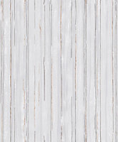 Galerie Special FX Silver Grey Orange Glitter Stripe Embossed Wallpaper