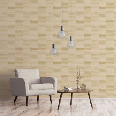 Galerie Special FX Yellow Gold Glitter Block Embossed Wallpaper