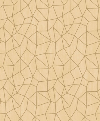 Galerie Special FX Yellow Gold Glitter Web Embossed Wallpaper