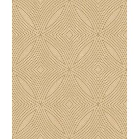 Galerie Special FX Yellow Gold Metallic Spiral Embossed Wallpaper