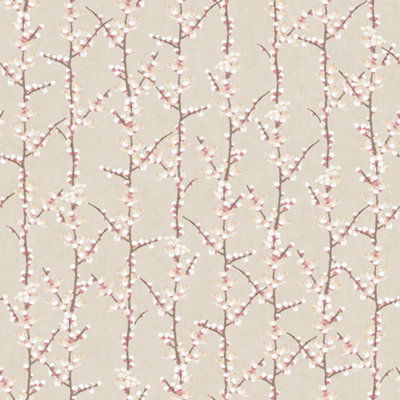 Galerie Spring Blossom Bronze Brown Wallpaper