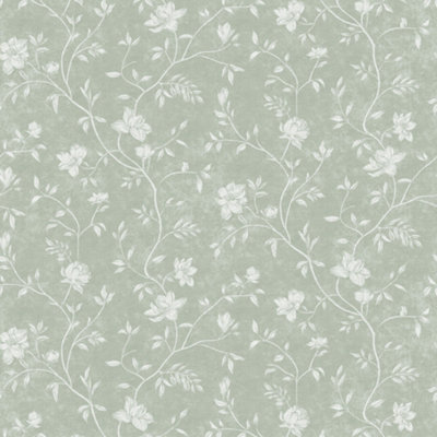 Galerie Spring Blossom Green Wallpaper
