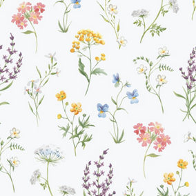 Galerie Spring Blossom Multi-Coloured Wallpaper
