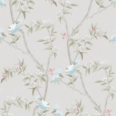 Galerie Spring Blossom White Wallpaper