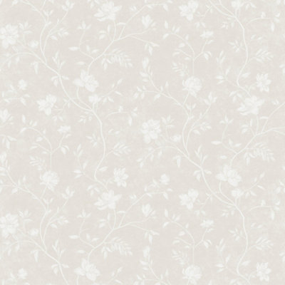 Galerie Spring Blossom White Wallpaper DIY at B&Q